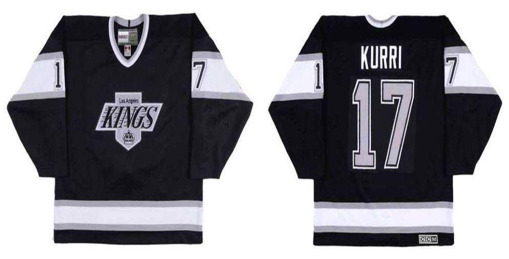 2019 Men Los Angeles Kings #17 Kurri Black CCM NHL jerseys->los angeles kings->NHL Jersey